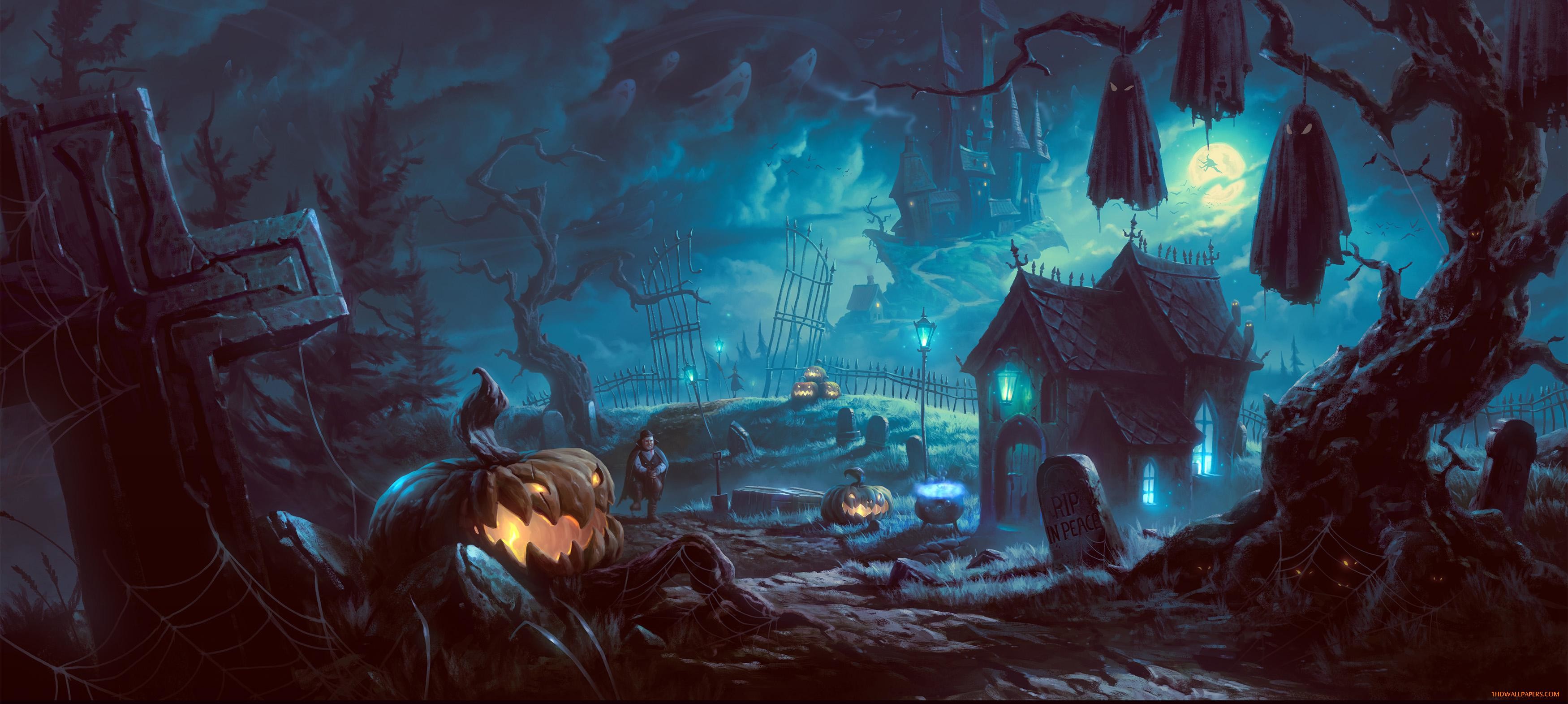 HD Halloween Wallpaper 1080p Image