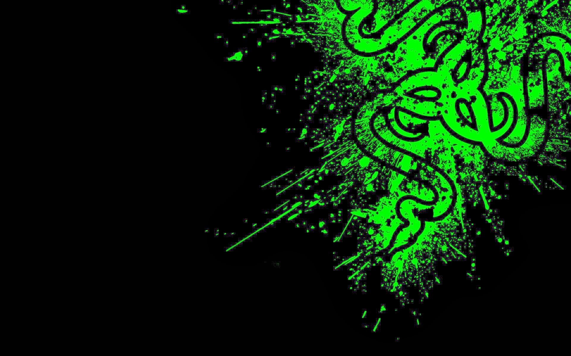 Razer Logo Green HD Wallpaper Widescreen A524