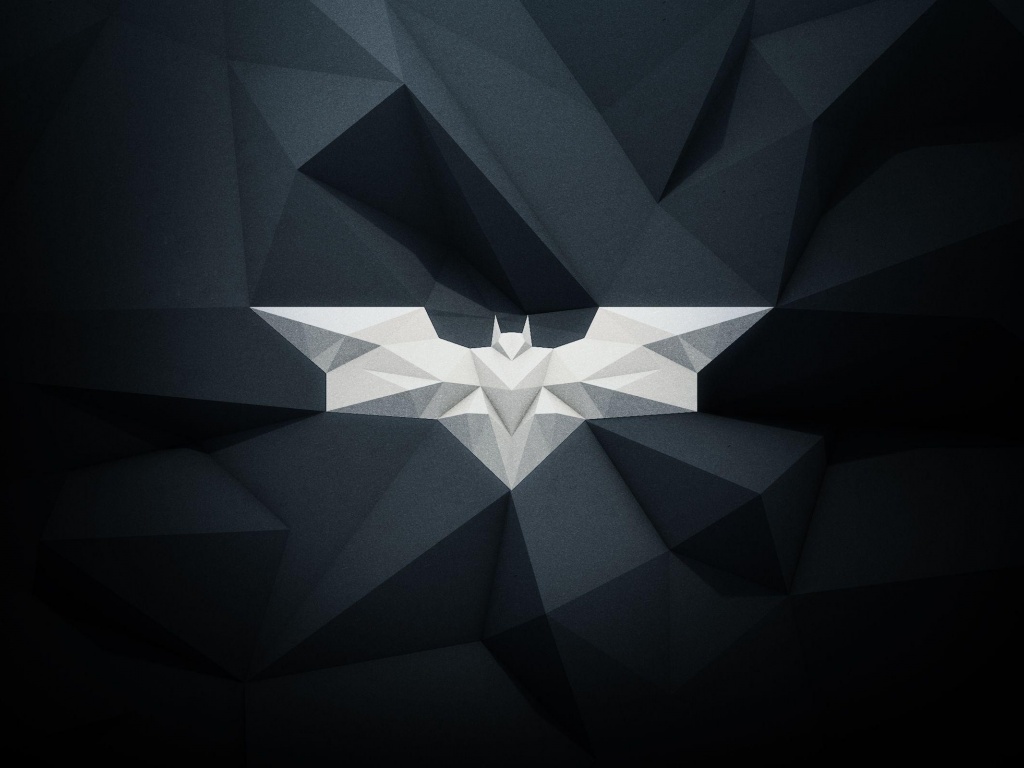 1024x768 Modern Batman Logo desktop PC and Mac wallpaper