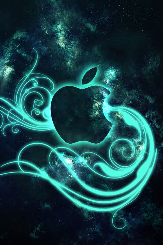 Apple Logo Abstract iPhone Wallpaper Small Top 4s