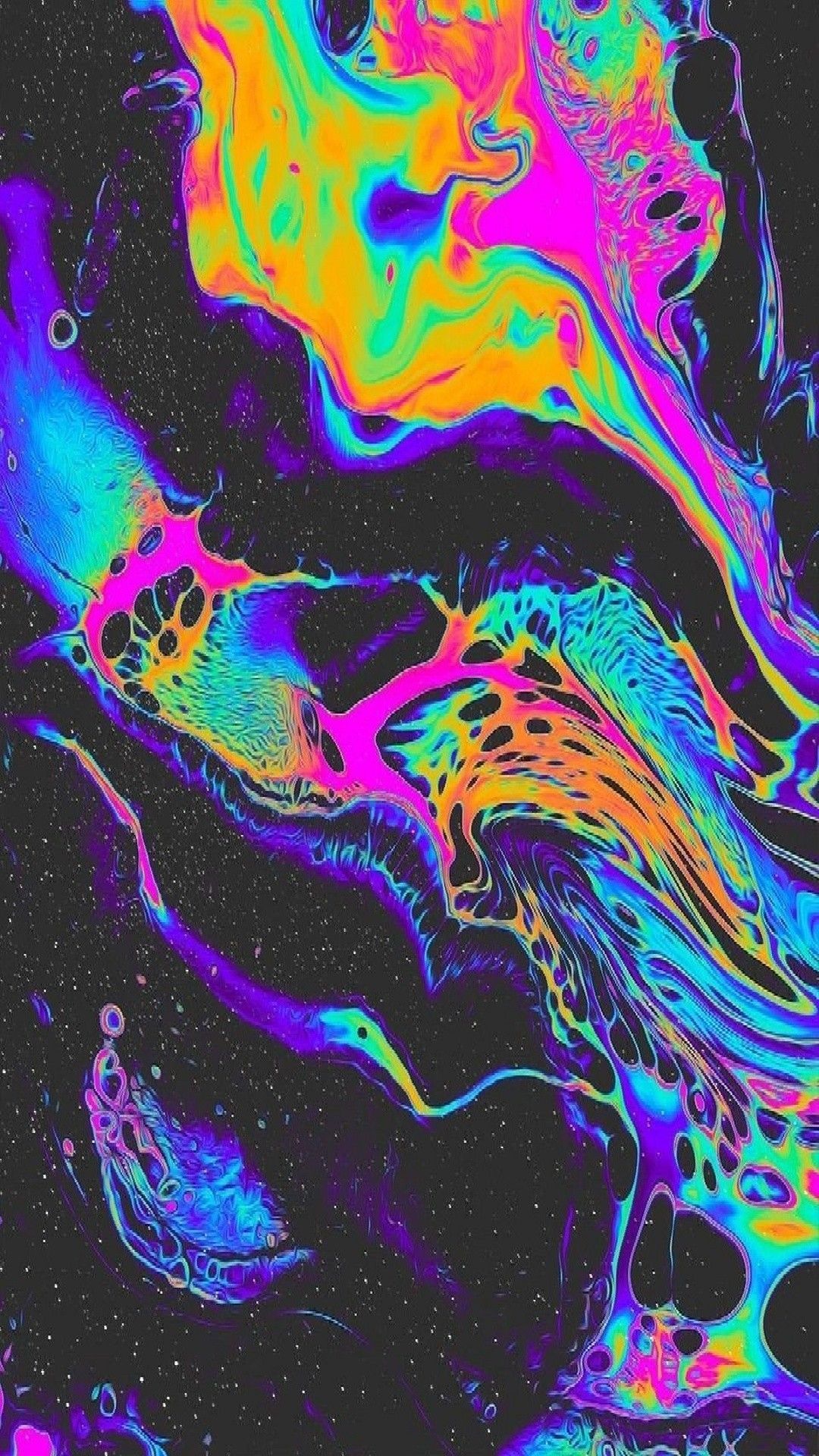 Abstract iPhone Wallpaper In Trippy Psychedelic