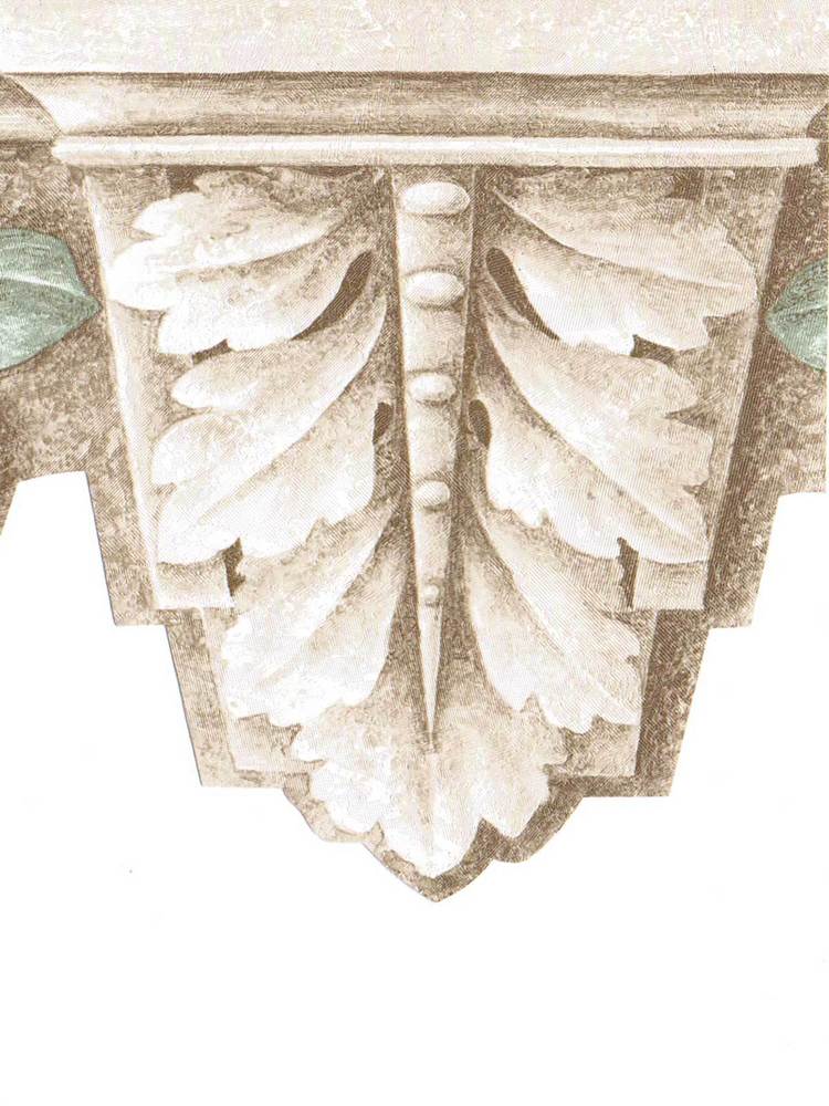 Free download Golden Crown Molding Flowers Green Leaves Wallpaper Border 430 eBay [750x1000] for