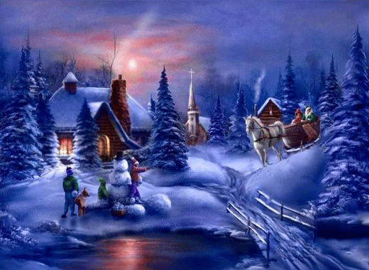 Animated Christmas Desktop Background Wallpaper
