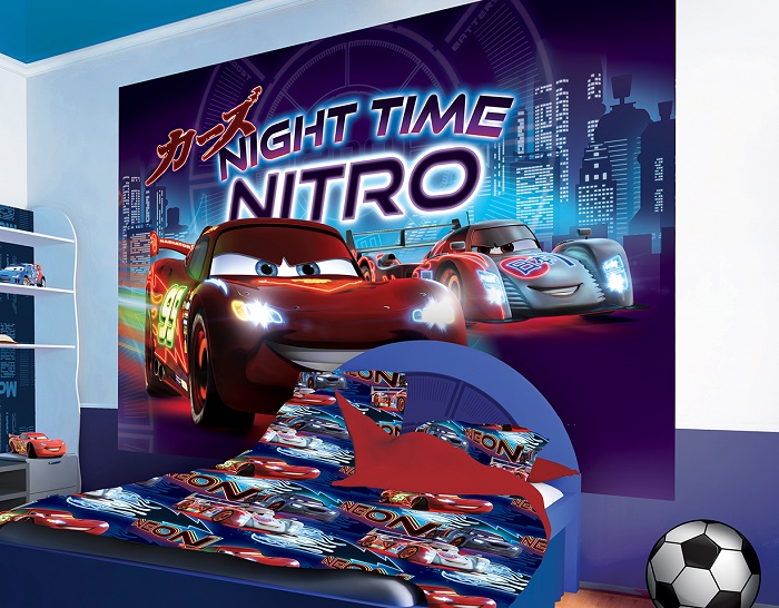 Free download XL Nitro Disney Cars boys room wallpaper [700x546] for
