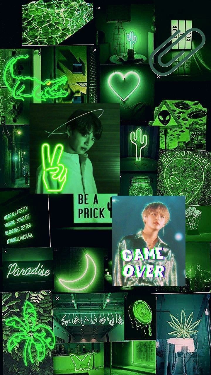 Neon Green Aesthetic Wallpaper