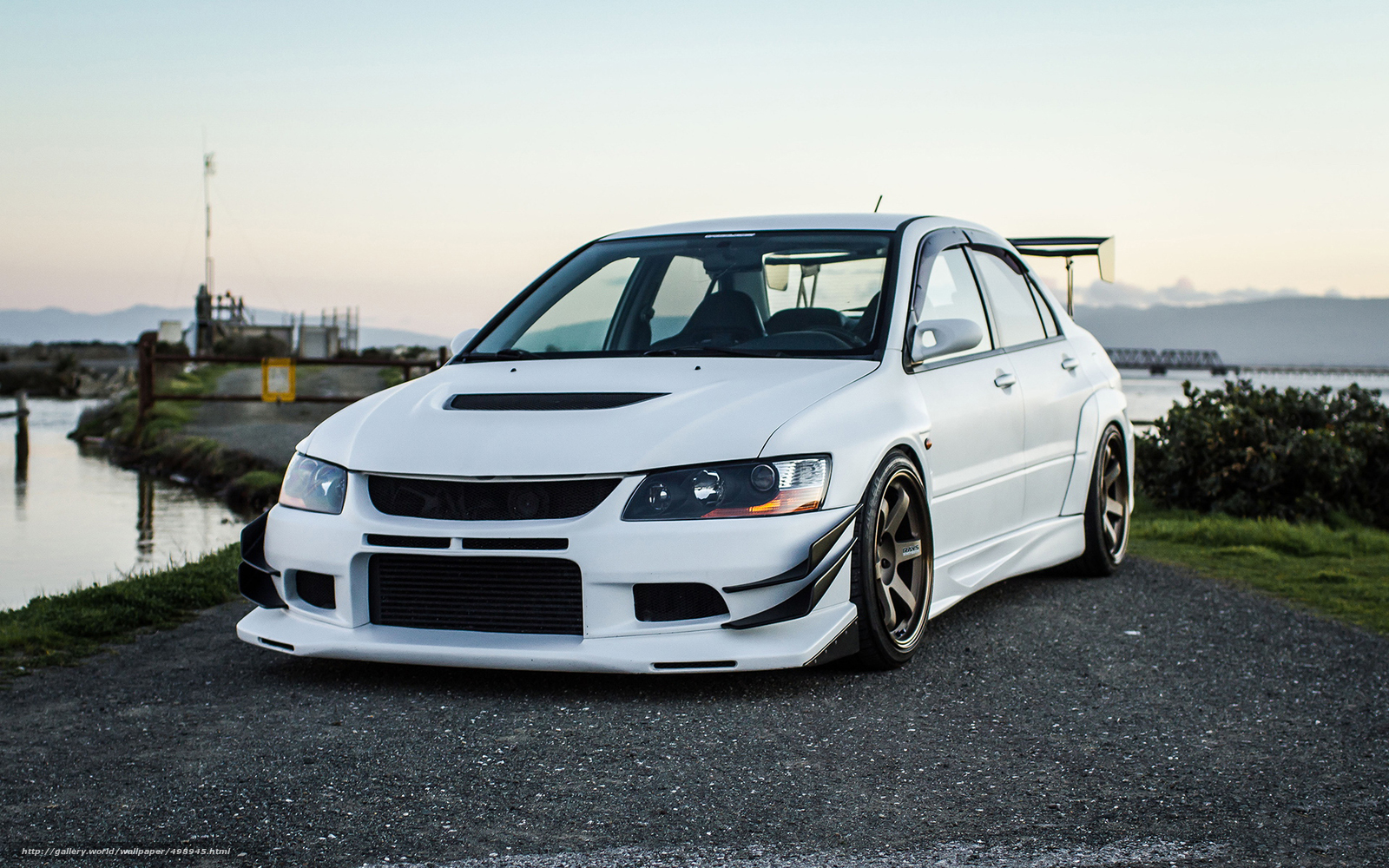White Mitsubishi Evo Wallpaper Images amp Pictures   Becuo