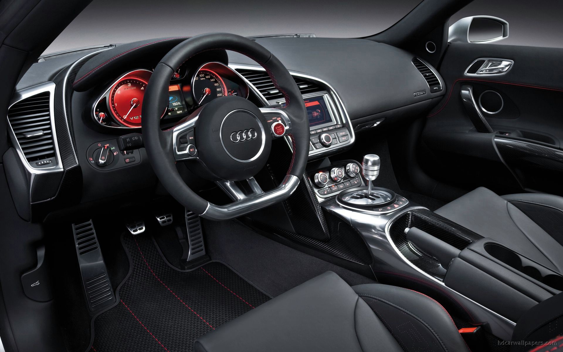 Audi R8 V12 Interior Wallpaper HD Car