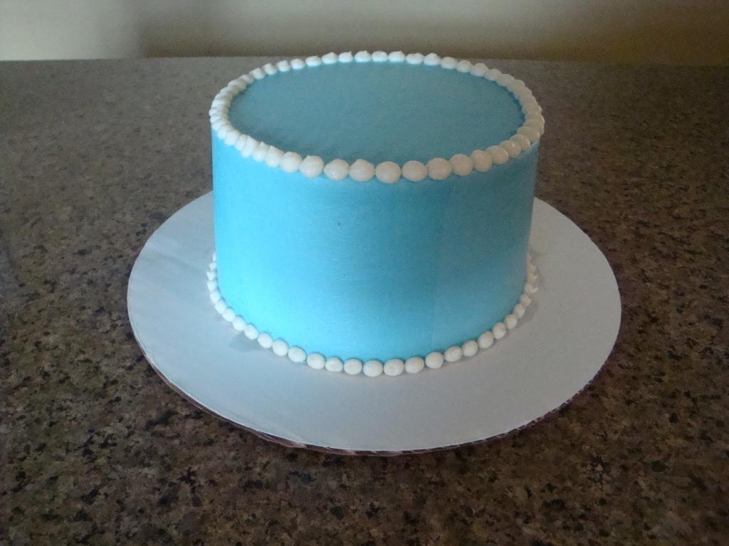 Simple Blue Cake Cakecentral
