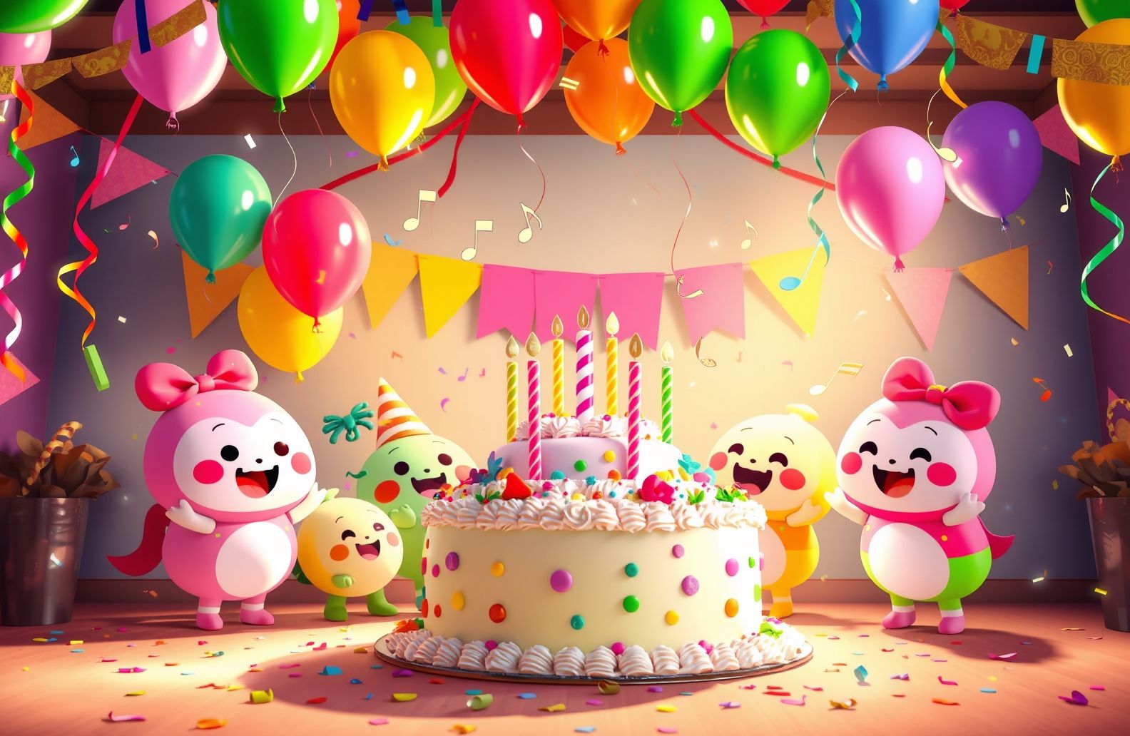 Cocomelon Happy BirtHDay Wallpaper