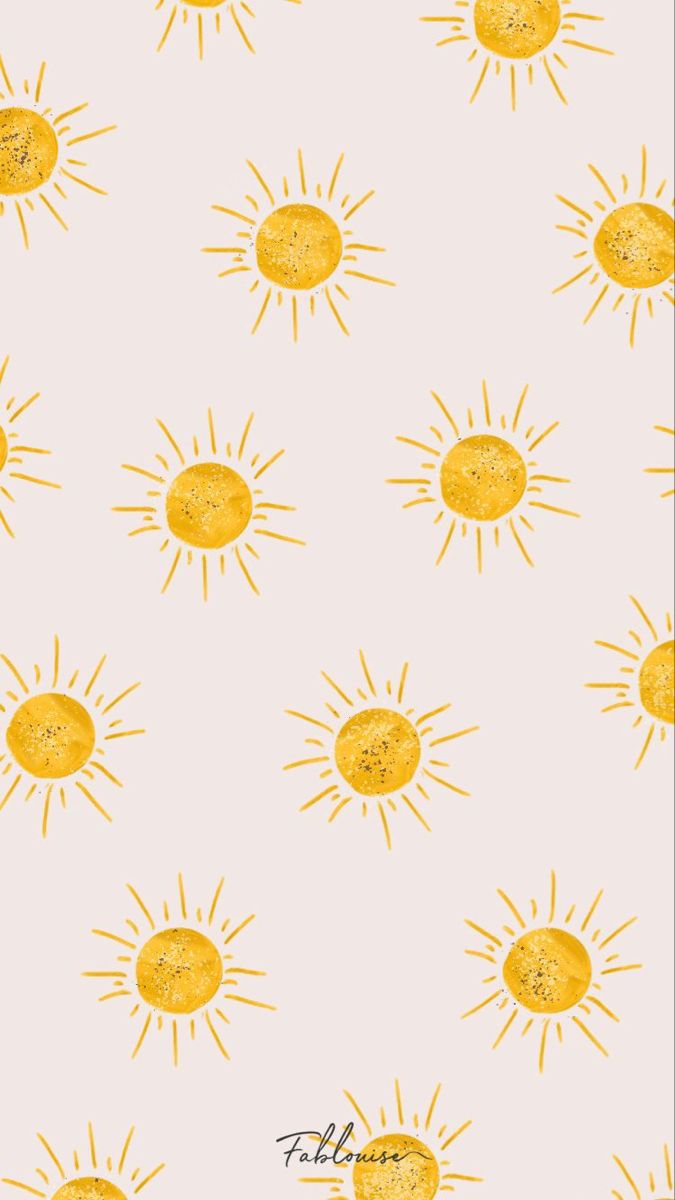 Sunny Wallpaper Flower Background Cute Patterns