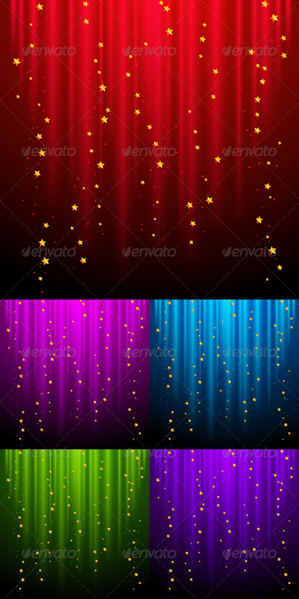 Abstract Backgrounds with Shooting Stars   Backgrounds Decorative