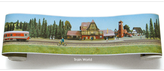 wallpaper border   Train World 575x250