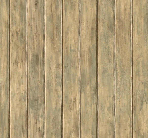 Wallpaper By The Yard Mossy Distressed Weathered Beadboard Wood