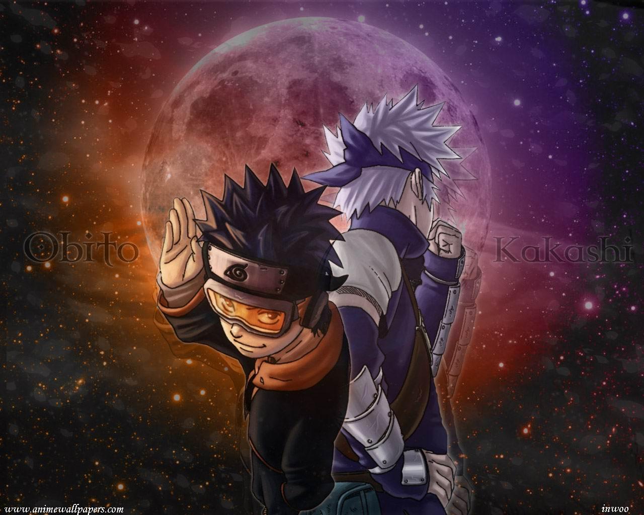 Download Friend or foe The epic clash between Kakashi and Obito Wallpaper   Wallpaperscom