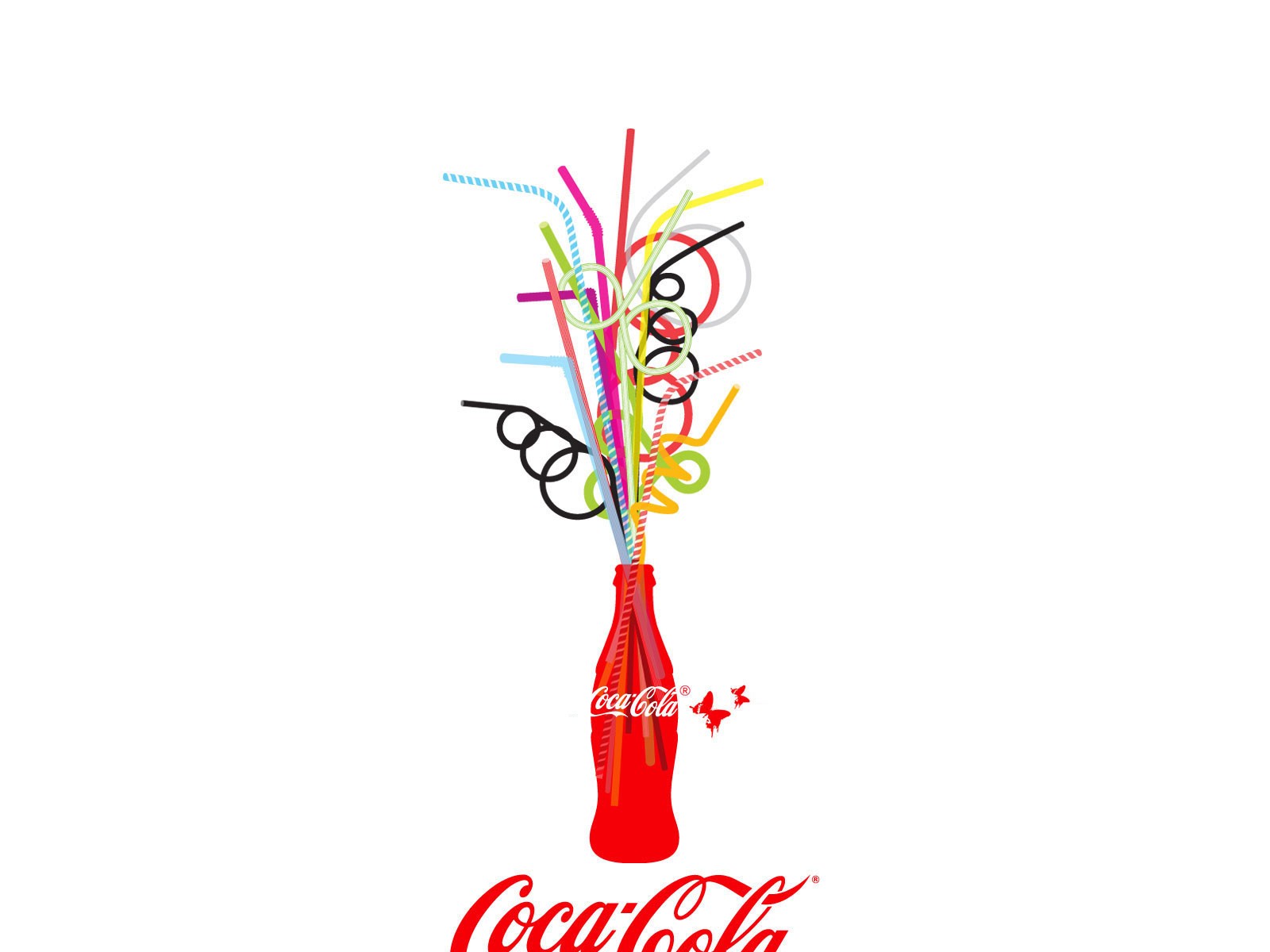 Coca Cola Coke White Background Wallpaper