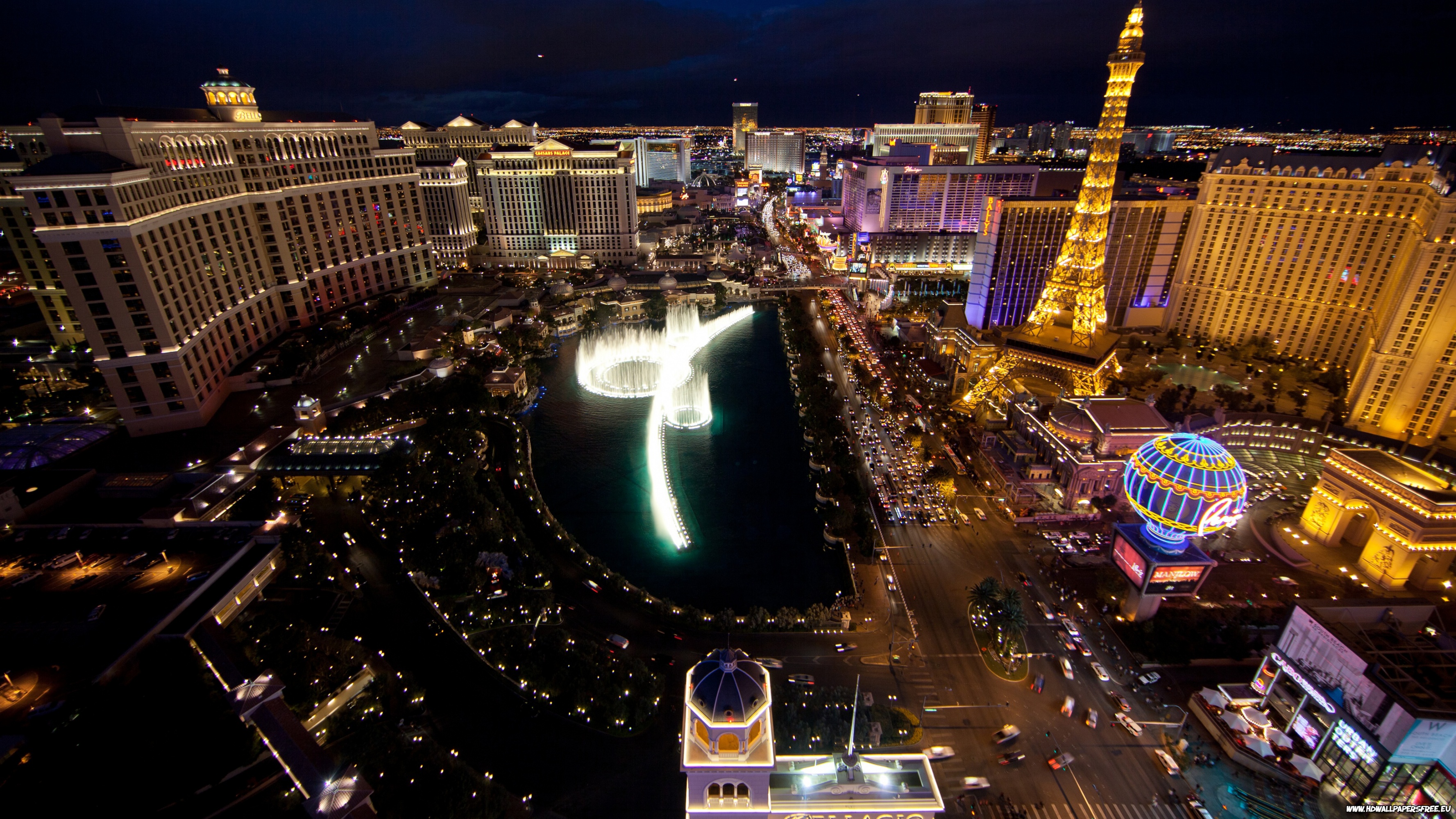 Bellagio Hotel Fountain Las Vegas Wallpaper Desktop iPad Background