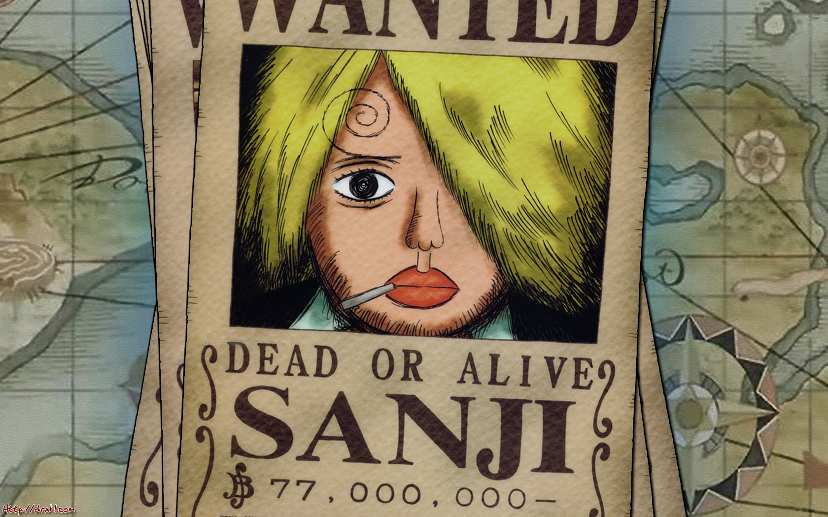 One Piece Sanji Wanted By Dhariondrahl
