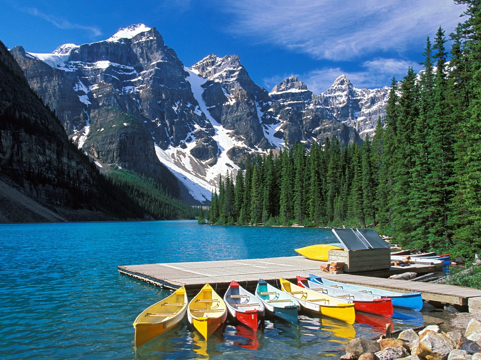 Moraine Lake Banff National Park Canada Wallpaper