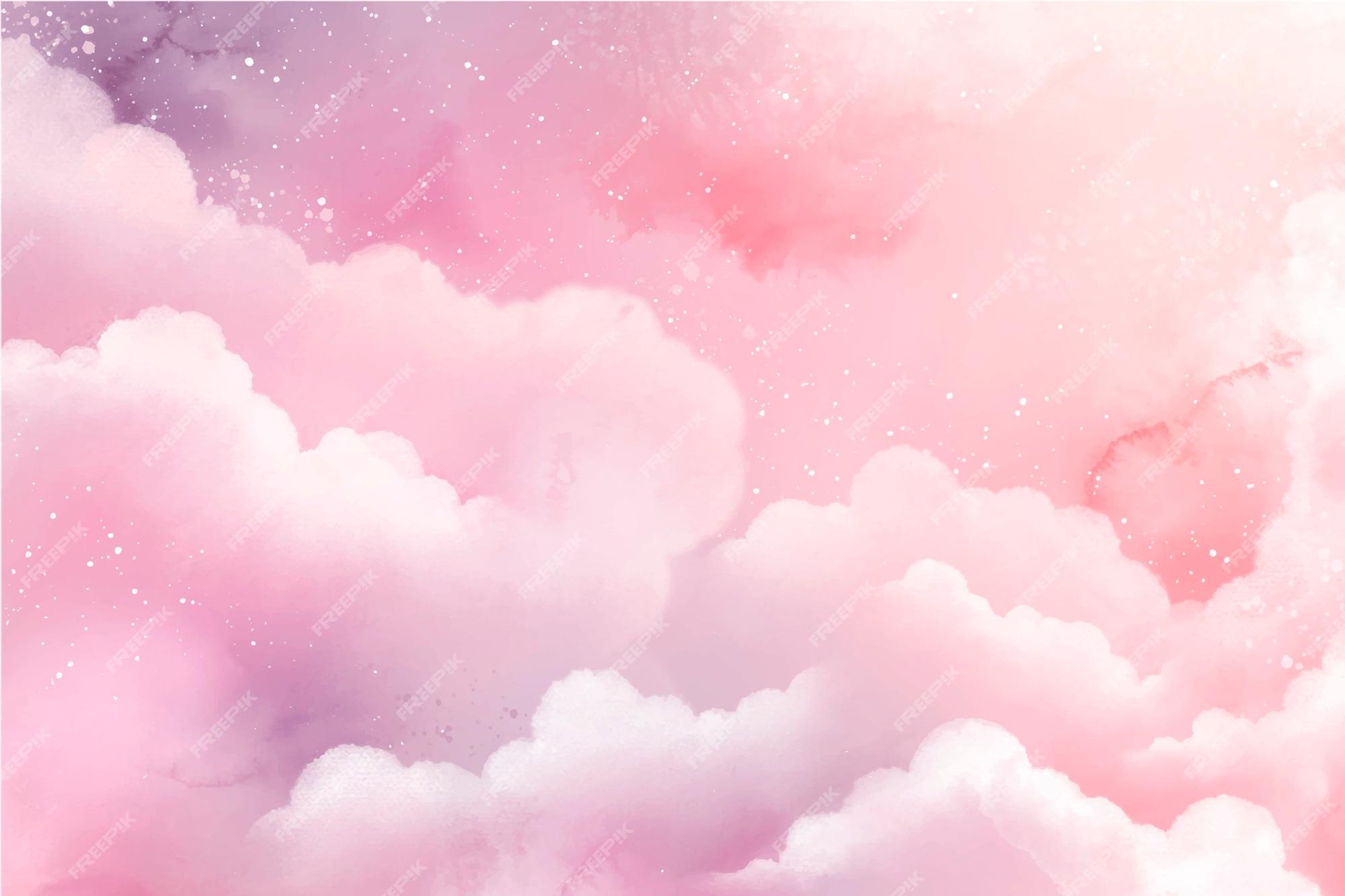 Pink Cloud Background Vectors Illustrations For