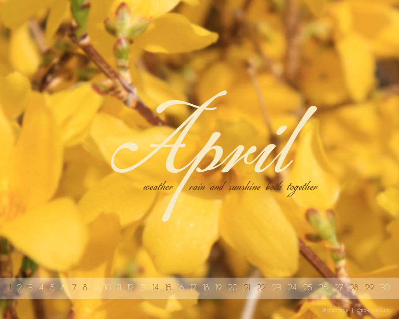 Free April Wallpapers The Chic Type Blog 1280x1024