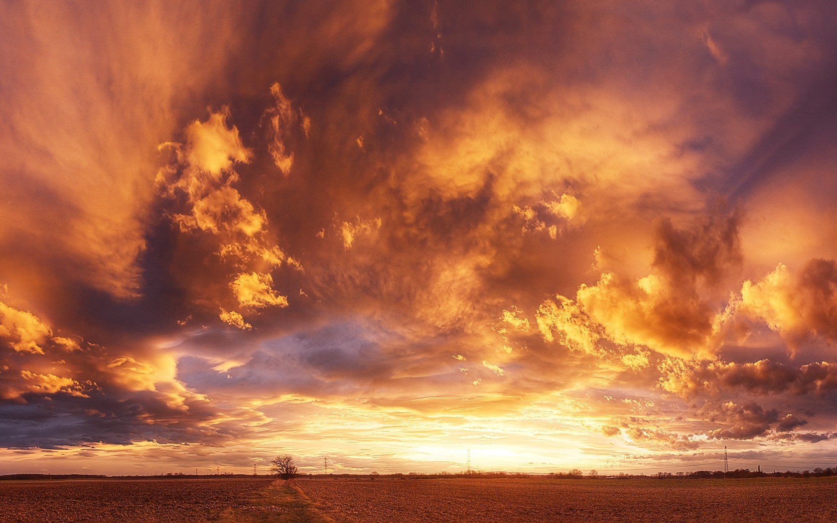 Landscape Sky Beautiful Clouds Wallpaper HD