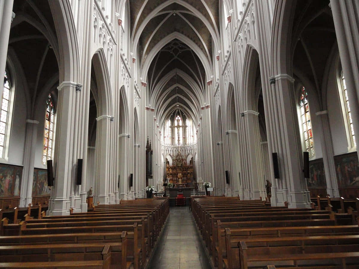 Tilburg Cathedral Interior Wallpaper