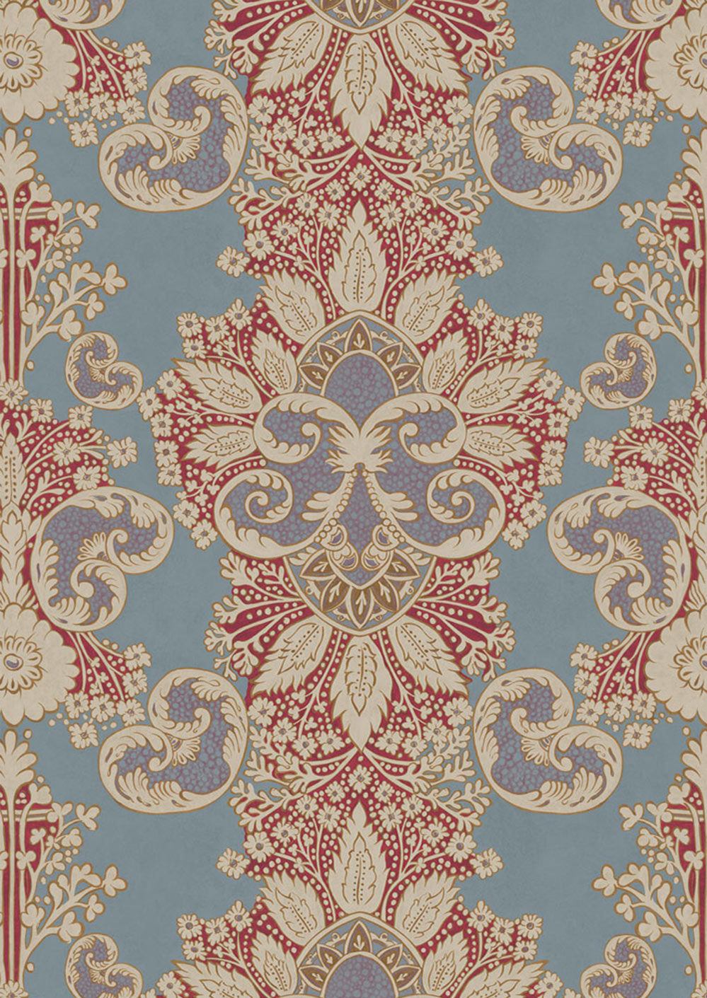 Rococo Herladic Wallpaper English Ethnic Lewis Wood