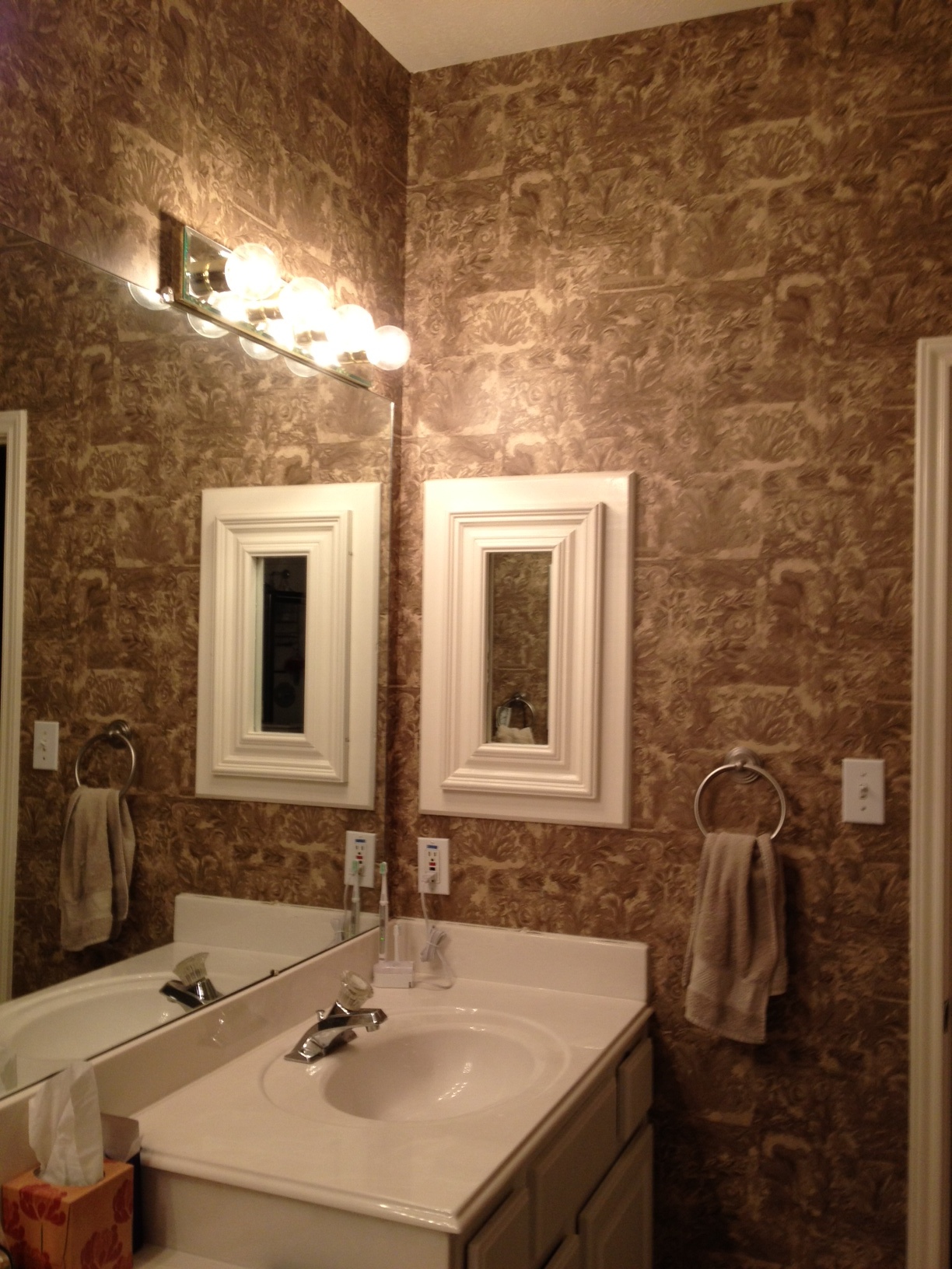 Master bathroom wallpaper HELP bath2jpg 1224x1632