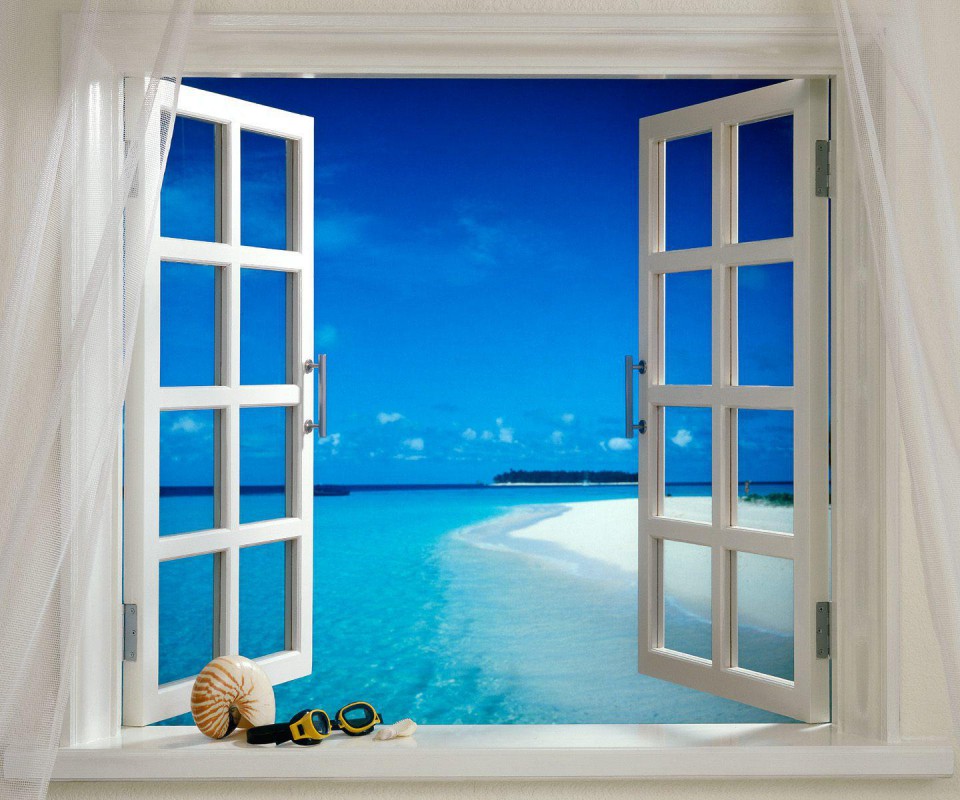  48 Beach Window Wallpaper on WallpaperSafari