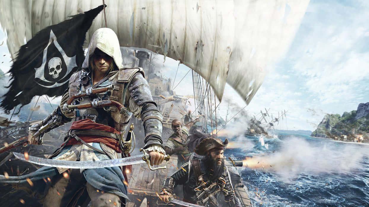 Assassin S Creed Black Flag Ship Bat Wallpaper