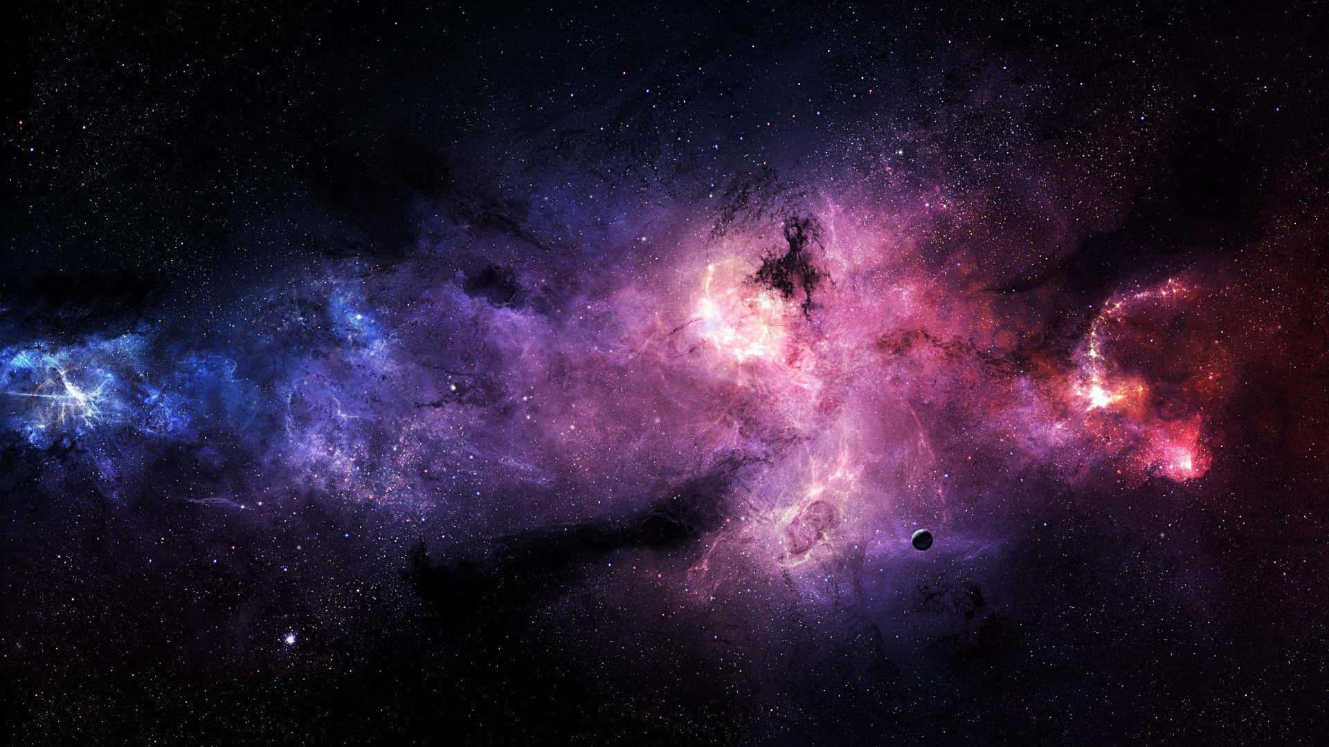 Outer Space Red 4k Wallpaper