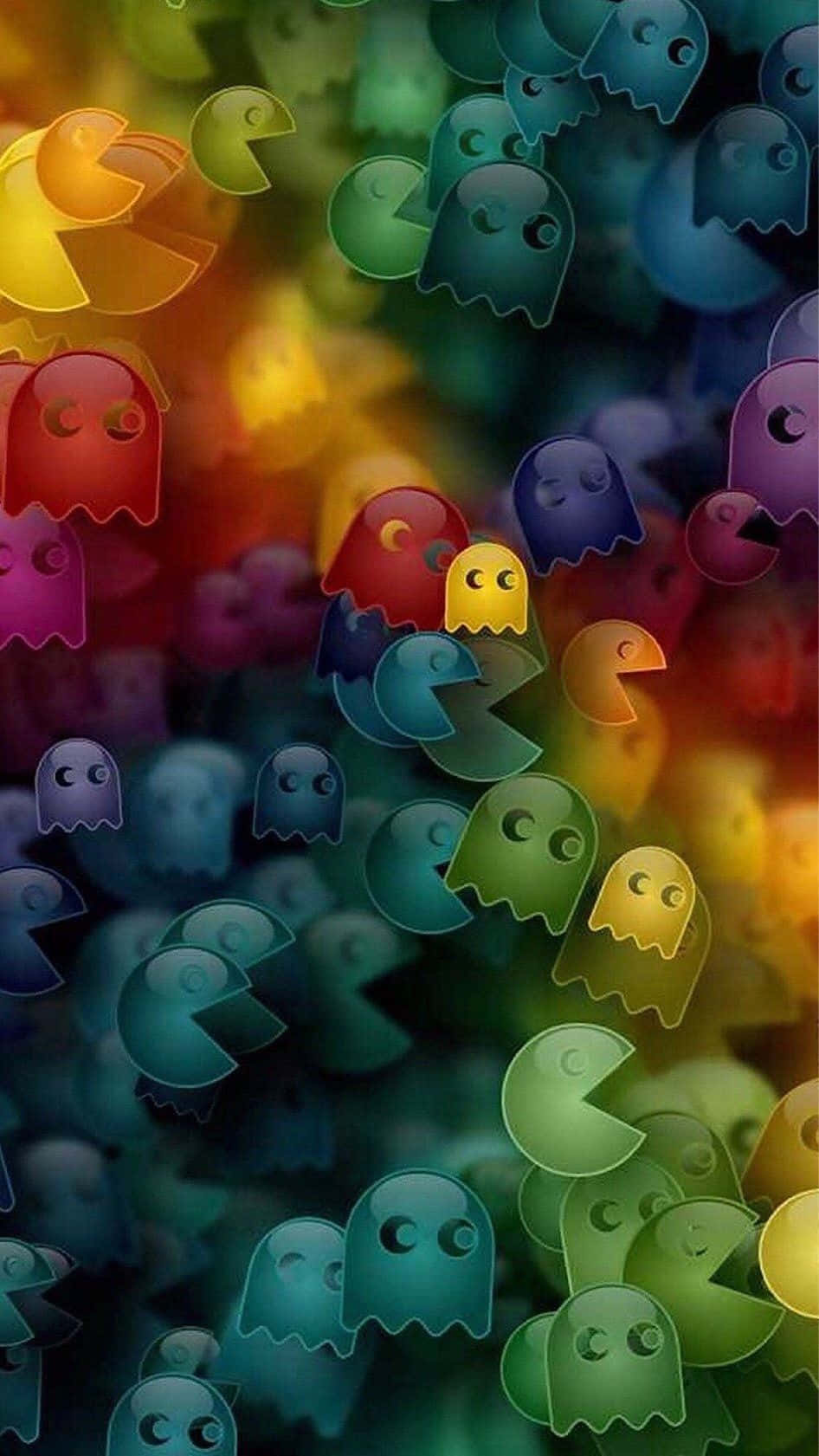 Pac Man Background Wallpaper
