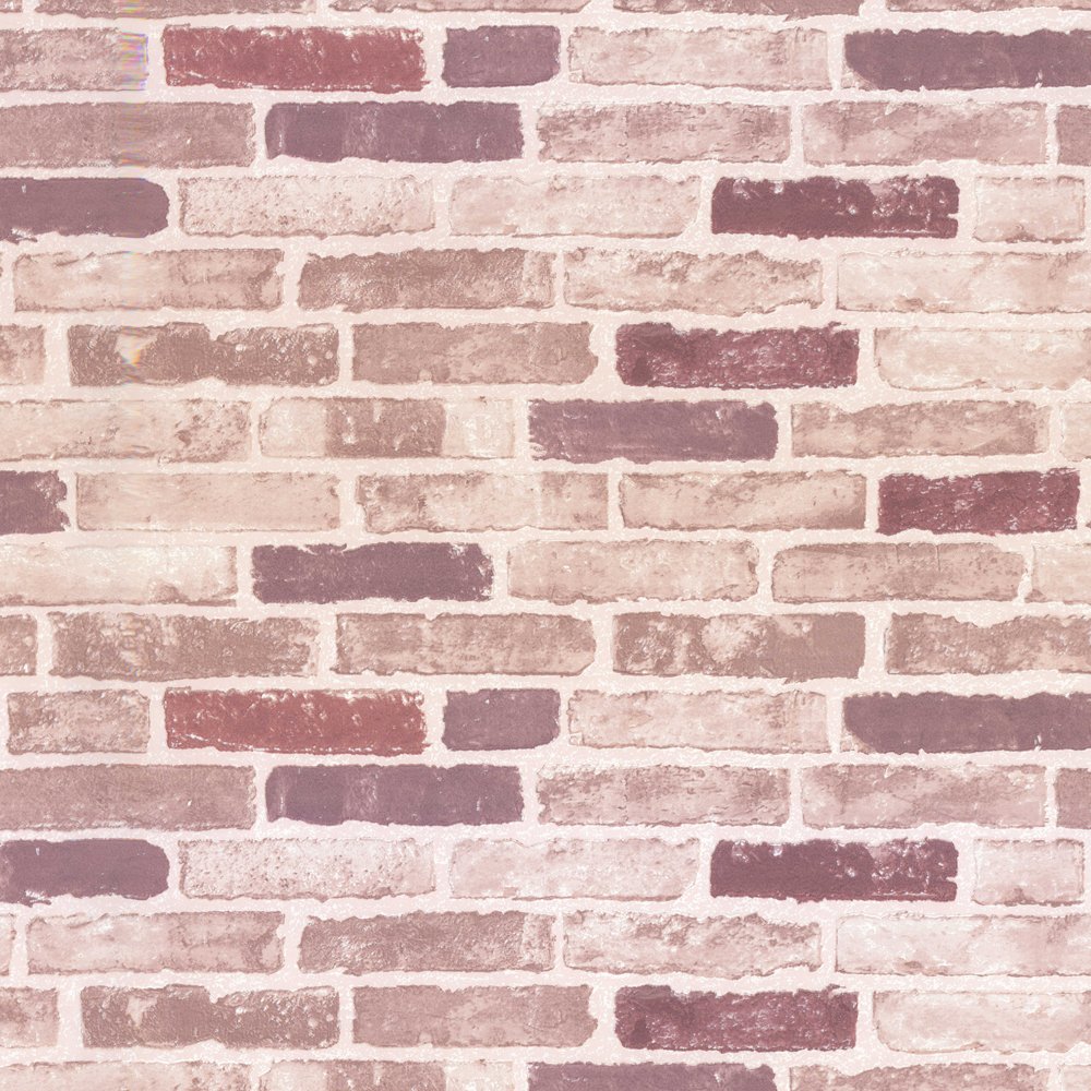 Traditional Red Brick Wall Effect Designer Feature Wallpaper