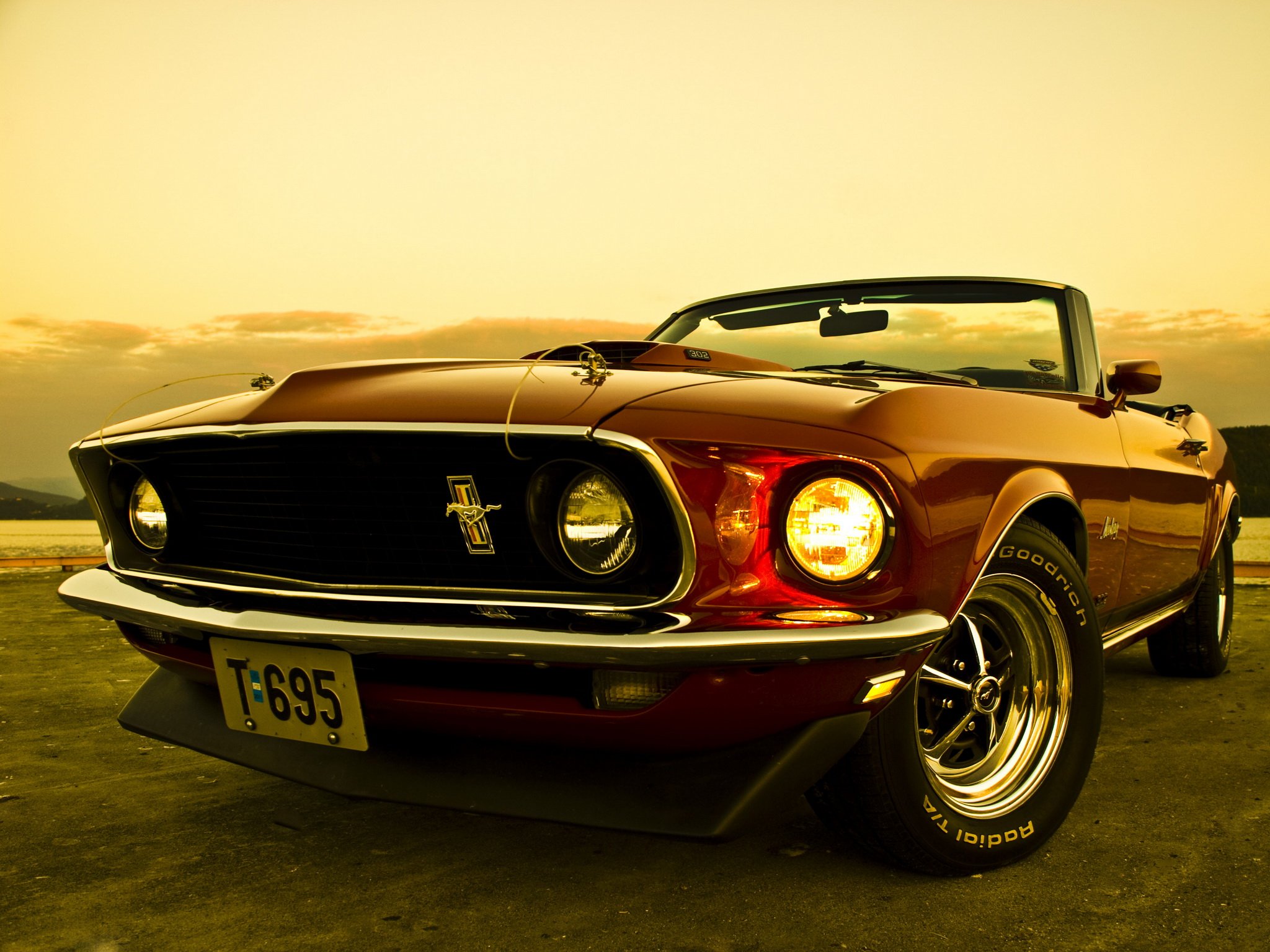 Ford Mustang Convertible Muscle Classic F Wallpaper