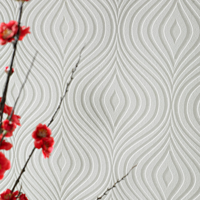 Curvy Paintable Wallpaper Contemporary By Graham