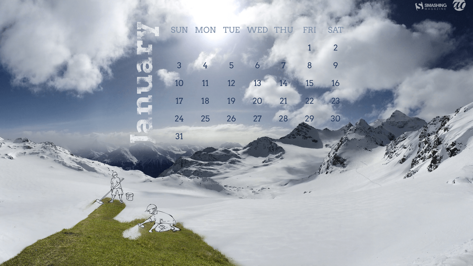 January 2016 Calendar Desktop Wallpaper 2016 Happy Holidays Day 2016