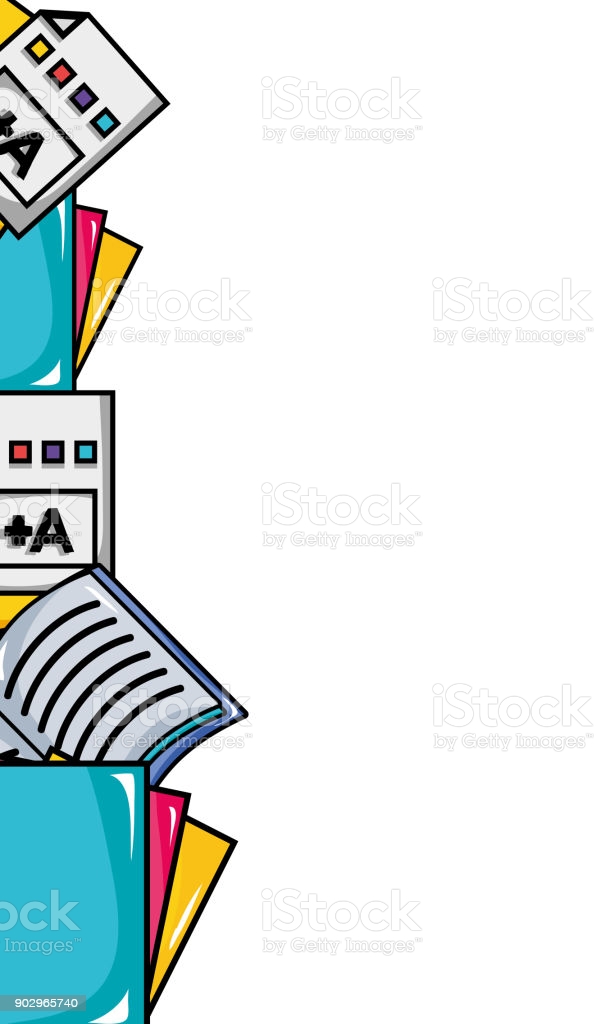 School Tools Education Background Design Stock Illustration
