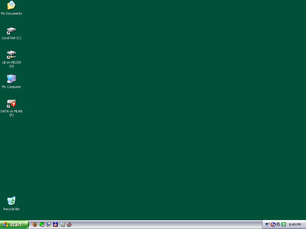 about blank windows 95