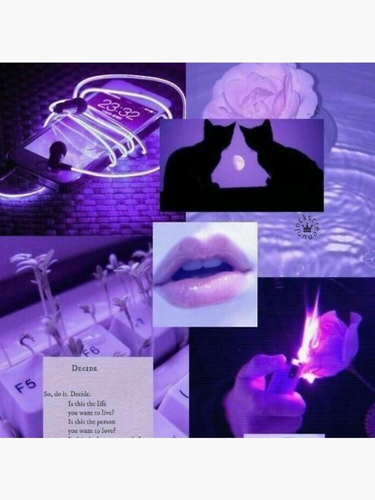 Y2k Purple Aesthetic Collage Postcard For Sale By Cloudy Moon