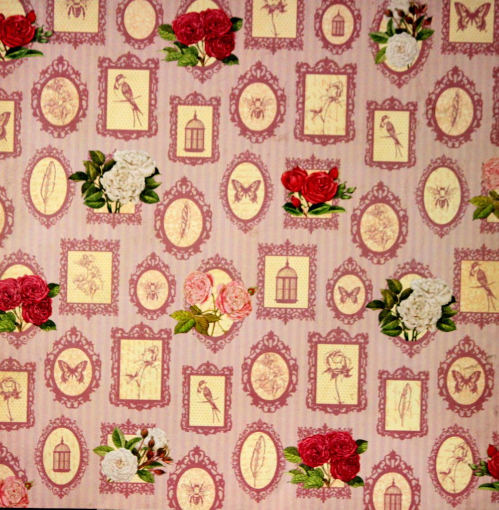 Recollections X English Rose Garden Wallpaper Scrapbook