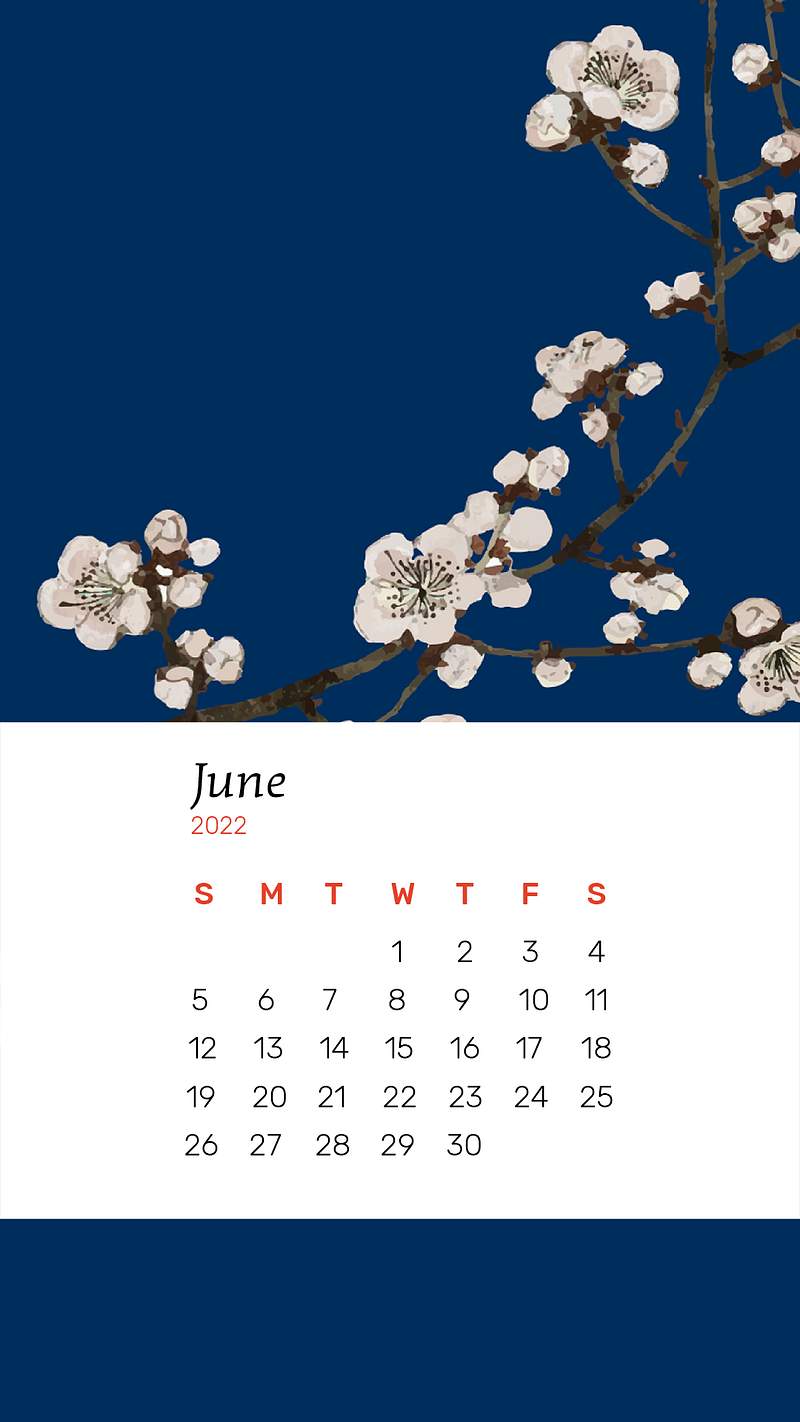 Navy Floral Wallpaper Image