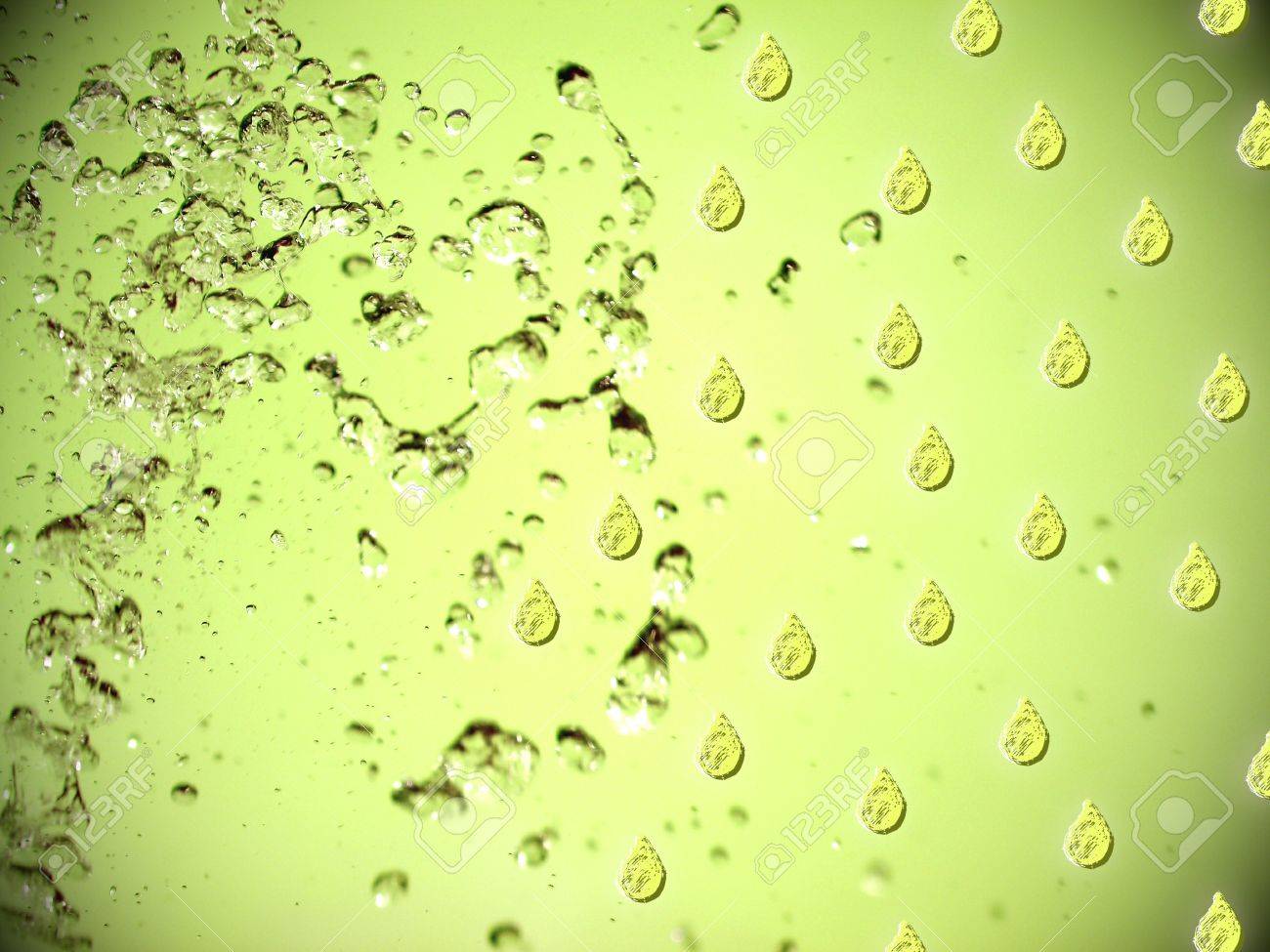 Pale Light Green Soda Drops Photography And Illustration In