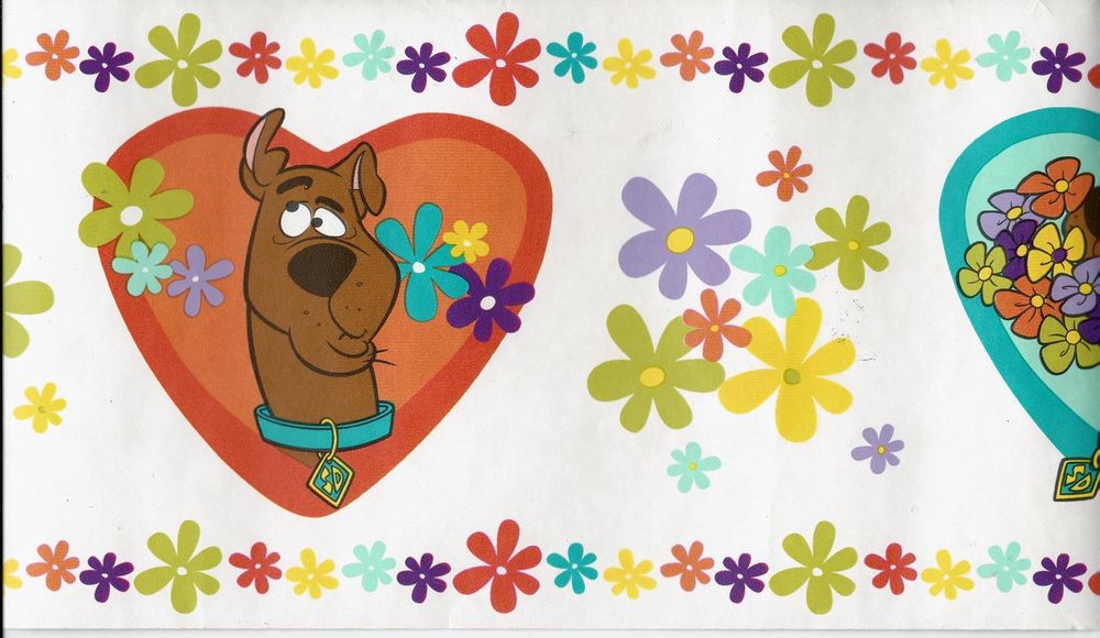 Scooby Doo Flower Power Wallpaper Border