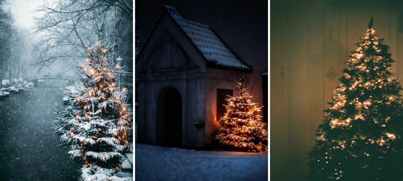 Dark Christmas Aesthetic Wallpaper For iPhone