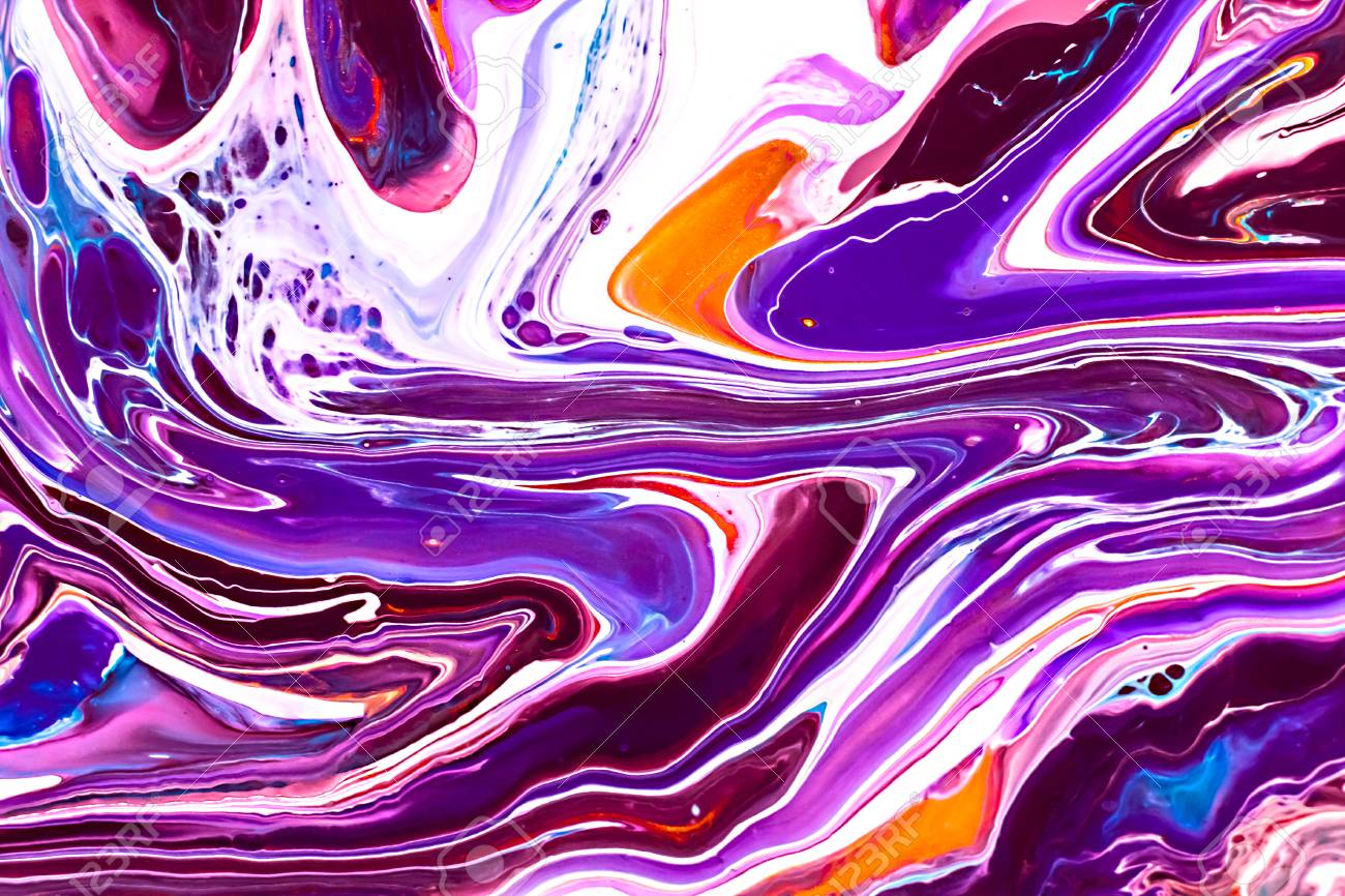 Abstract Background With Acrylic Liquid Textures Modern Artwork