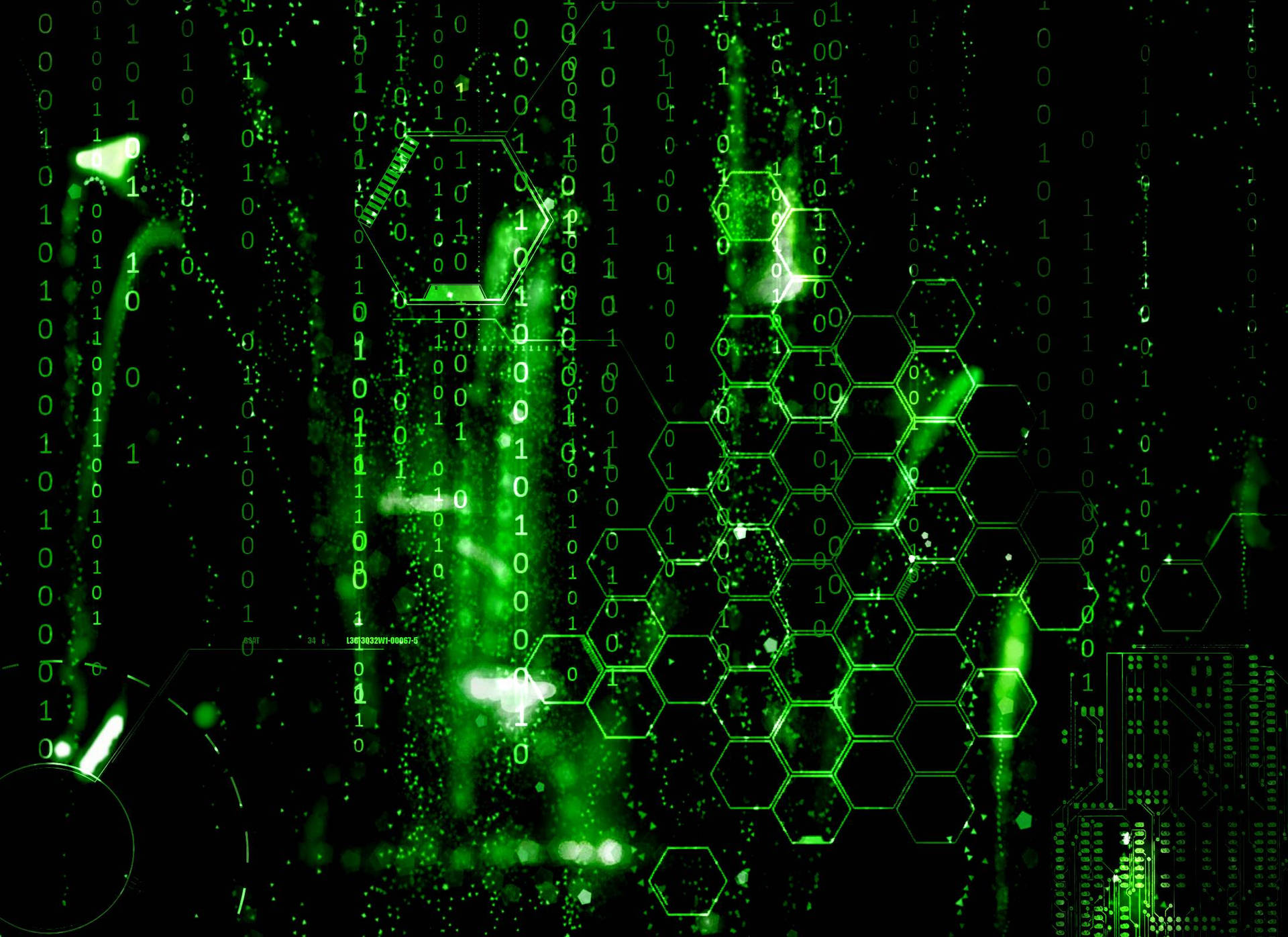 Neon Green Honeycomb Matrix 6innruoaax2z3uxw Wallpaper