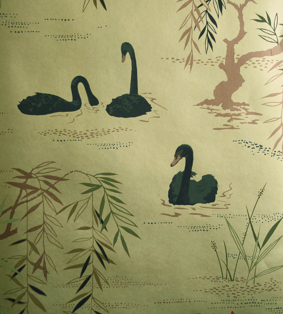 Swan Lake Wallpaper by Nina Campbell Jane Clayton 900x1000