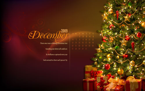 December Calendar Desktop Wallpaper No Christmas Tree