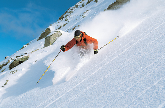 Powder Skiing Wallpaper Deep Backcountry