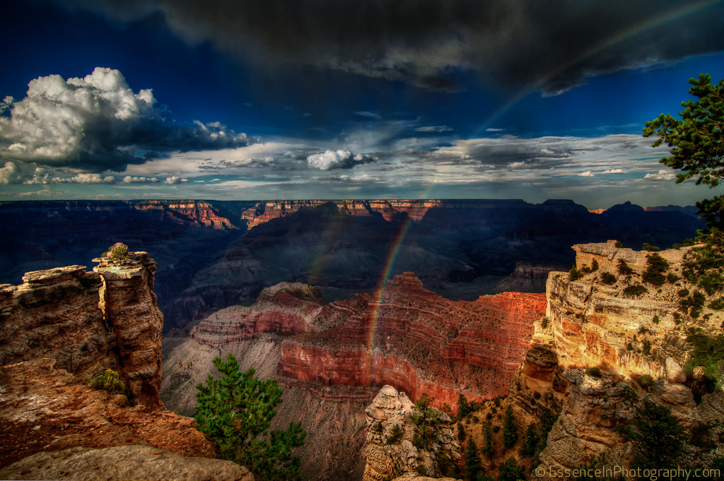 Grand Canyon Rainbow iPad HD Wallpaper Picture Perfect HDr